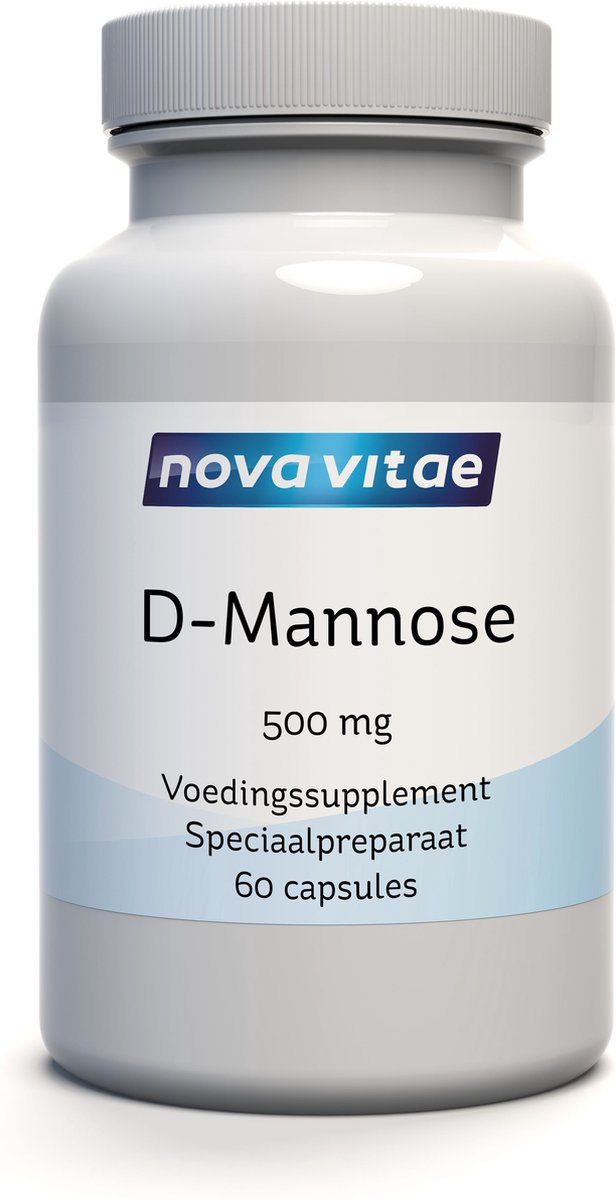 Goedkoopste Nova Vitae - D-mannose 500 mg - Blaasontsteking - 60 capsules
