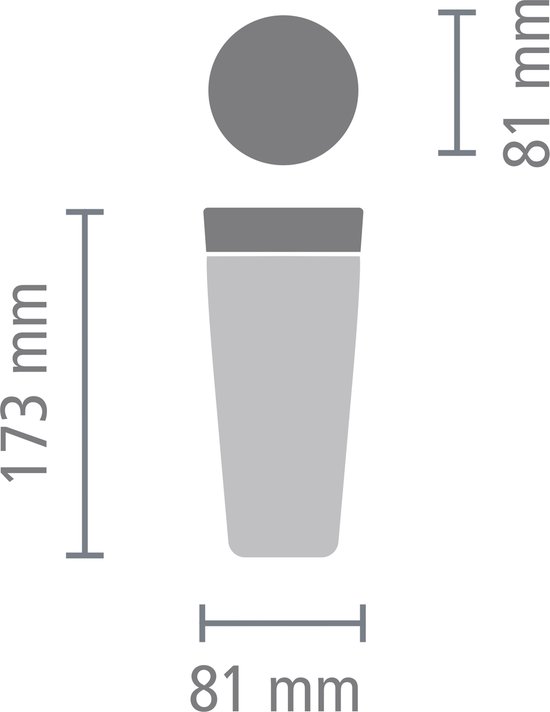Brabantia Make & Take Thermosbeker - Koffiebeker To Go - 360 ml - Dark Grey
