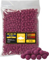 Tasty Baits Mulberry Magic - Boilies - 20mm - 10kg - Paars - Karper Aas - Karper Lokvoer - Karpervissen
