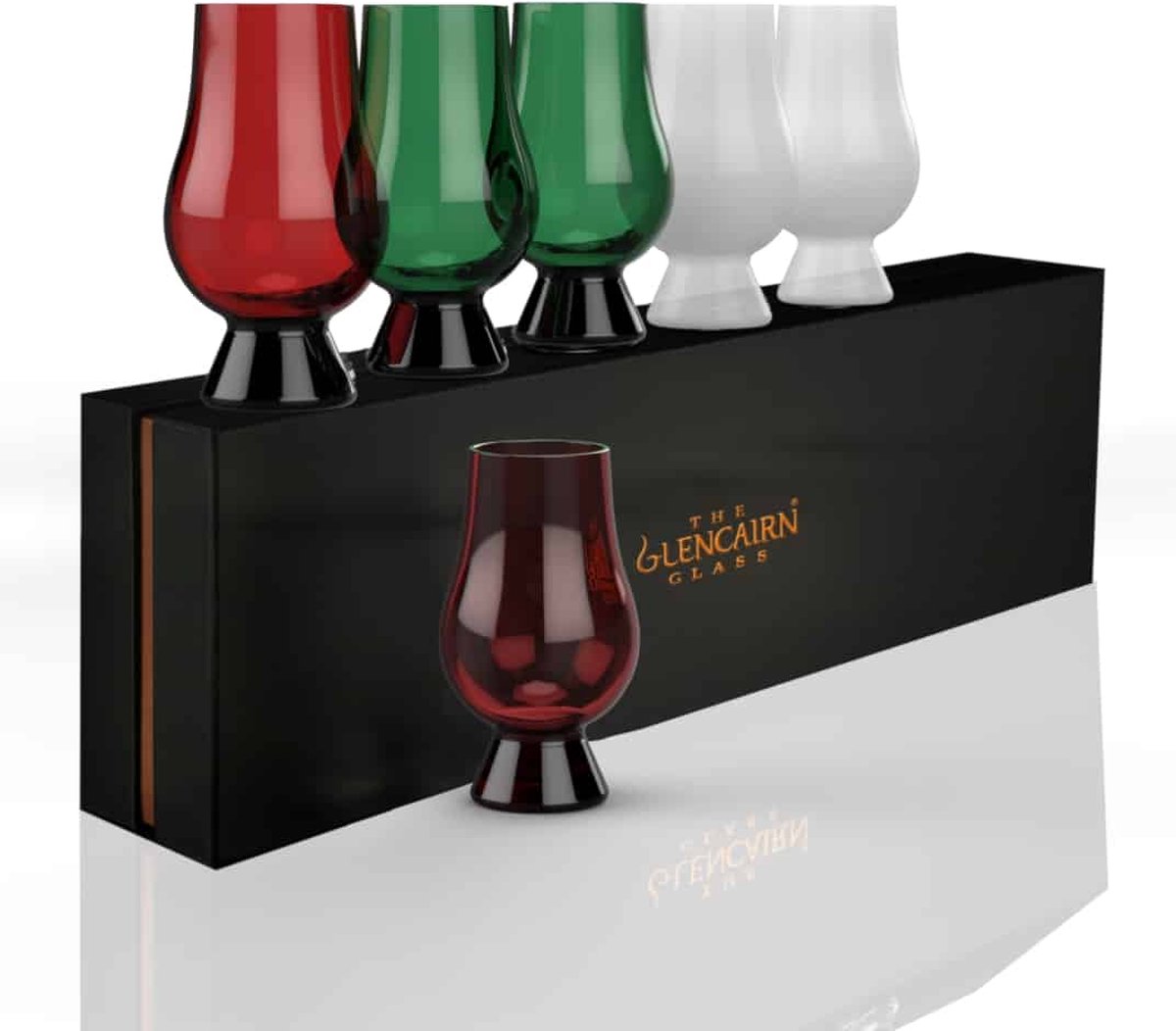 Geschenkset Kerst 6 Whiskyglazen - Geschenkverpakking - Glencairn Crystal Scotland