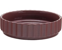 XLBoom Ikon Schaal - Vaatwasserbestendig - Keramiek - Wijnrood - 30×30×7,5cm