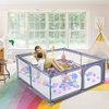 Playpen Baby Play Mat, 150 x 180 cm, Children's Large Play Blanket, Cotton Padded XXL Crawling Blanket, Baby Room Sleeping Rug
