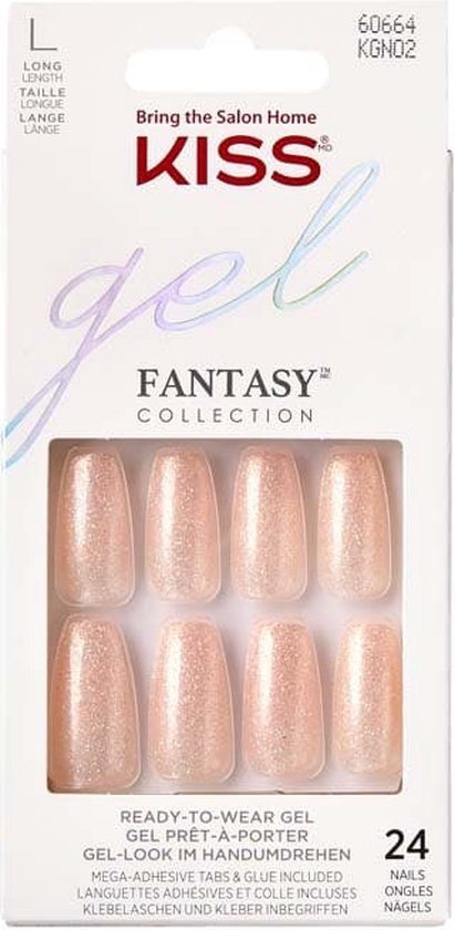 Kiss Gellak Gel Fantasy Nails - Kunstnagels - 28 stuks - Nepnagels - Rock Candy