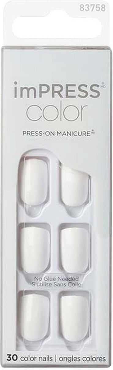 imPRESS Gellak Color - Kunstnagels - 30 stuks - Nepnagels - Frosting