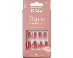 foto van Kiss Plaknagels Bare But Better Nails - Kunstnagels - Plaknagels Zelfklevende - Nepnagels - Nude Nude