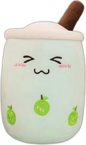 Kawaii Boba pluche kussen 50 cm zachte knuffels cartoon kussen super zacht slaapkussen verjaardagscadeau voor meisjes (5. Green02, 4. Smile Eyes 50CM)