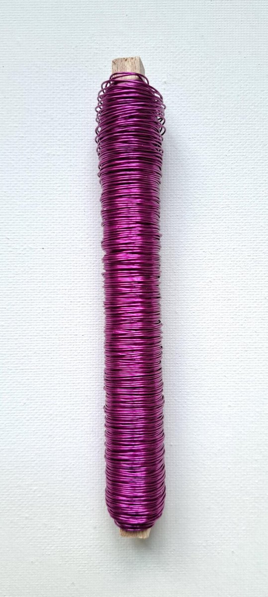 Wikkeldraad - 1 Stuks – Cerise - 0.50 mm x 50 m - 100 g - WIK-004