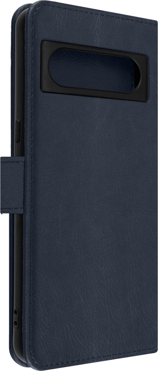 Avizar Portemonneehoesje Geschikt voor Google Pixel 8 Chesterfield Generfd met Standfunctie, Nachtblauw