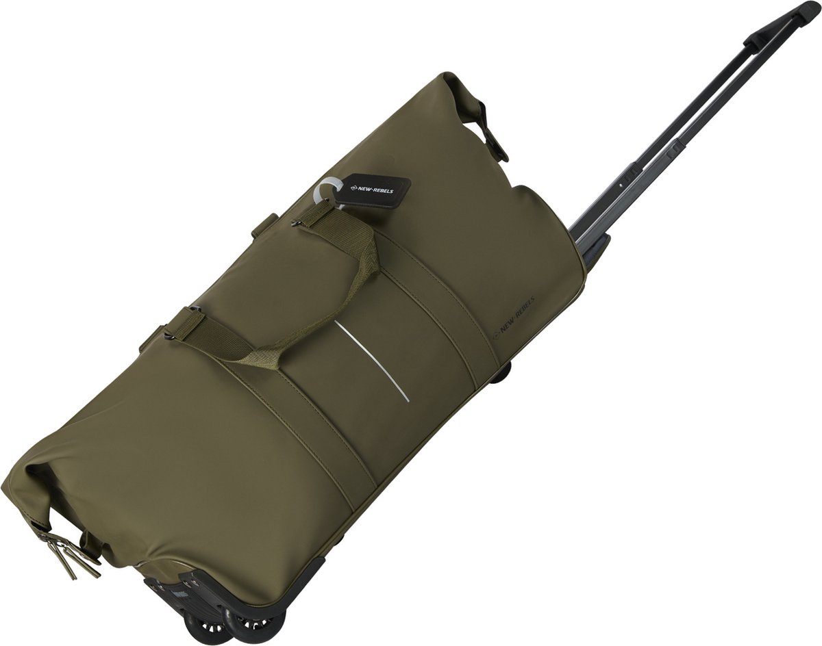 New Rebels Mart Weston Duffel Olijf Groen 58L Trolley Waterafstotend