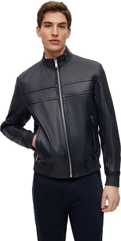 Heren winter leren jas zwart - Leather City