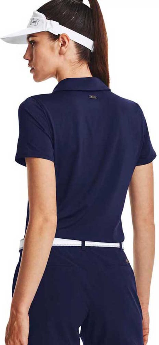 Under Armour Golf Playoff Korte Mouw Poloshirt Voor Dames Blauw S van Under Armour — afbeelding 2