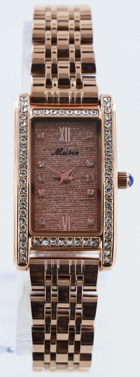 Longbo - Meibin - Dames Horloge - Rosé-Rosé - Glitter - 21*36mm (Productvideo)