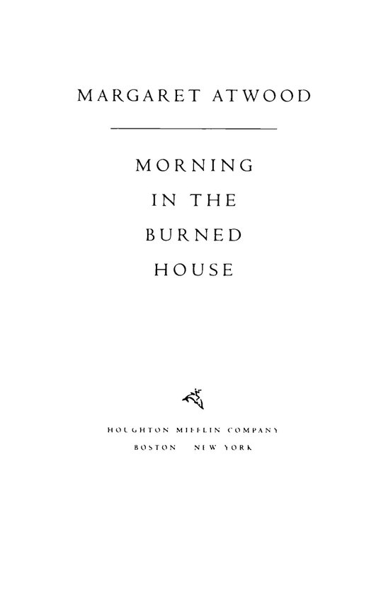 Morning In The Burned House - cover