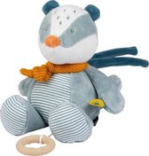 Nattou das Felix - Muziek Knuffel - 29 cm - Dusty blauw