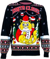 Santa Claws Kersttrui Schattige kat - Maat S - Foute Kersttrui DrunkenDinos - Gebreide kersttrui - Poezen kersttrui - Katten kersttrui - Foute trui - Feestkleding - Kerstkleding Fout Kerst Feest - Kerst trui - Kersttrui dames - Kersttrui heren