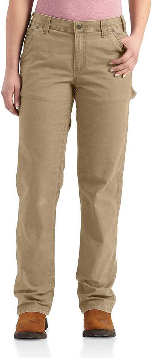 Carhartt Damen Hose Crawford Pant Dark -W14/REG Groen