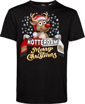 T-shirt Rotterdam | Foute Kersttrui Dames Heren | Kerstcadeau | Feyenoord supporter | Zwart | maat 3XL