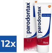 Parodontax Tandpasta Extra Fresh 75 ml - Voordeelverpakking 12 stuks