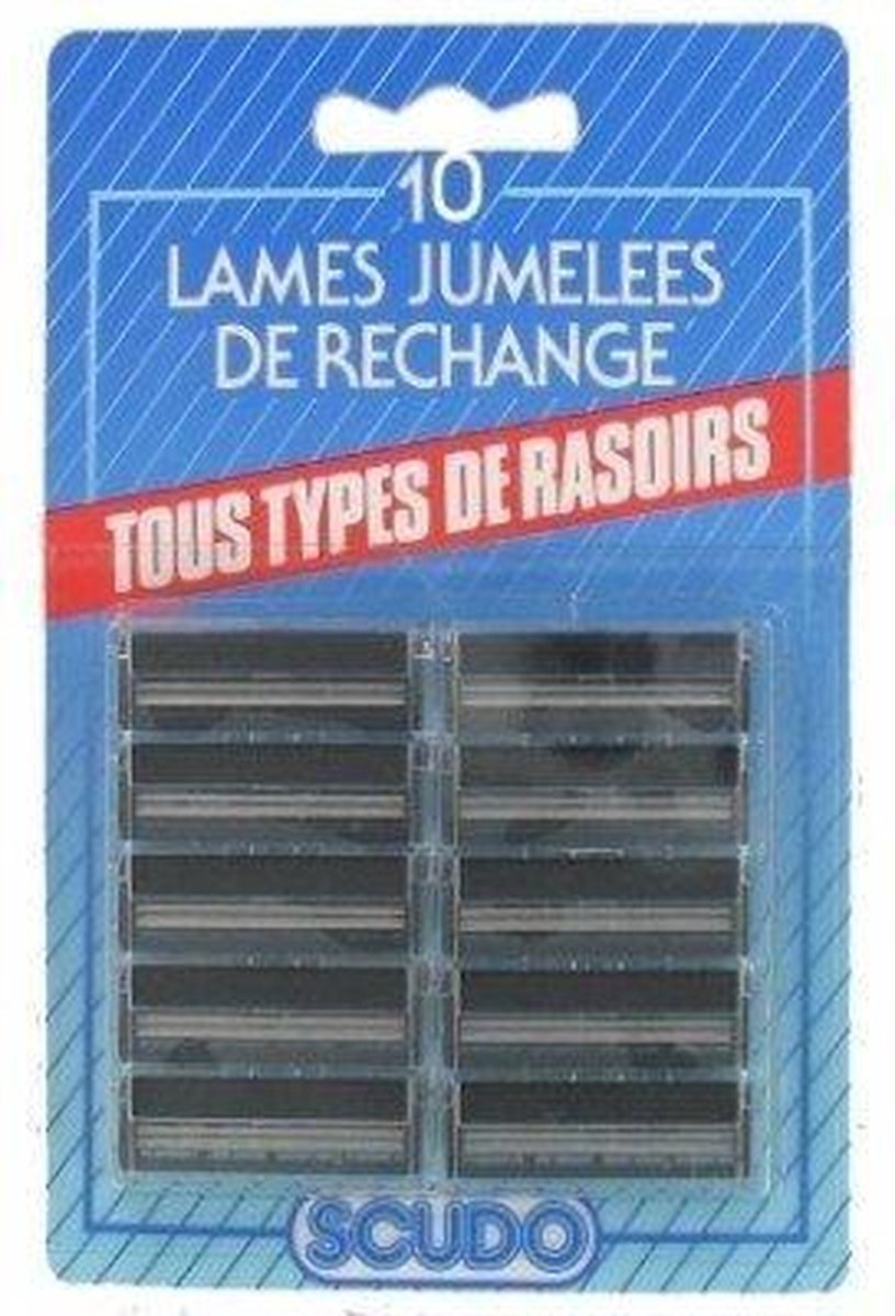 Scudo Scheermesjes - Blister 1x10 - Alternatief voor de Gillette G2 mesjes en de Gillette Contour mesjes - Voordeelverpakking 12 stuks