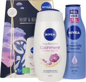 Cadeau Nivea Sleep & Relax (gel douche 250 ml - lotion pour le corps 250 ml - masque pour les yeux) - Pack économique 12 pièces