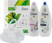 Dove Blissfully Relaxing Giftset Dove 2x Douchegel & Puff - Voordeelverpakking 12 stuks