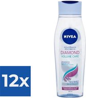 Nivea Shampoo - Diamond Volume Care 250 ml - Voordeelverpakking 12 stuks
