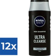 Nivea Men Shampoo Ultra Cleanse - Voordeelverpakking 12 stuks