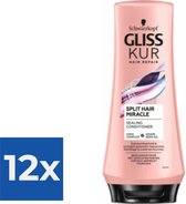 Gliss Split Hair Miracle Conditioner 200ml - Voordeelverpakking 12 stuks