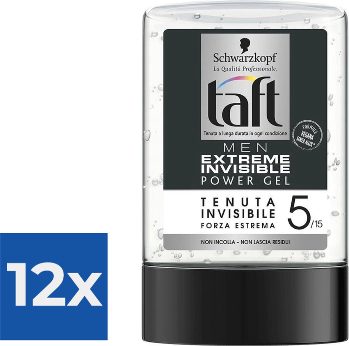 Schwarzkopf Taft Extreme haargel Unisex 300 ml Voordeelverpakking 12 stuks