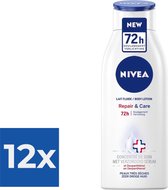 NIVEA Repair & Care - 400 ml - Body Lotion - Voordeelverpakking 12 stuks