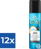 Gliss Anti-Klit spray - Aqua Revive 200 ml - Voordeelverpakking 12 stuks