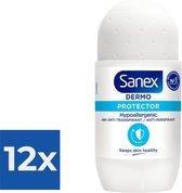Sanex Deo Roller Dermo Protector 48H Formule - 12 x 50 Ml