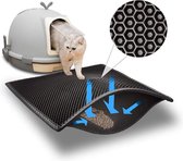 Tapis de litière pour chat - Grit Catcher - 40 x 50 cm - Imperméable - Tapis pour chat avec filtre - Accessoires de litière pour chat - Fournitures pour chat - Tapis de litière pour chat - Double couche