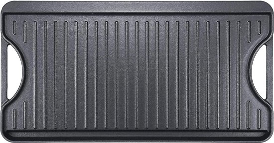 Eurolux Grillplaat met grepen 41 x 24 x 2,5 cm flexinductie / combizone