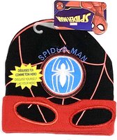 Marvel Spiderman Muts - zwart/rood - maat 52 cm (3-6 jaar)