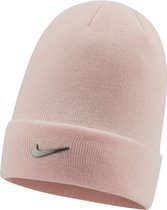 Nike Peak Beanie - Chapeau - Femme - Notre taille - Rose clair / Argent métallique
