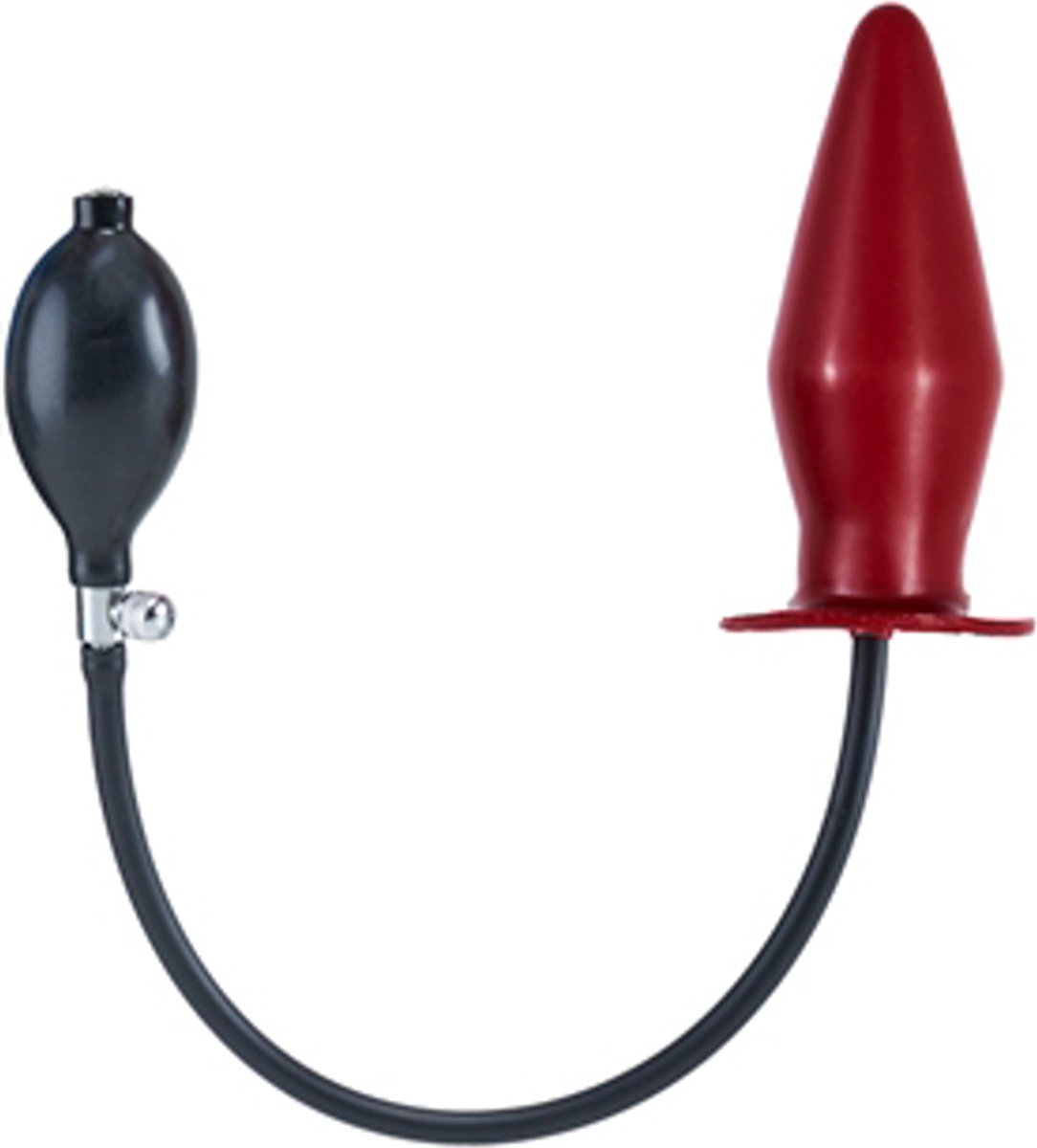 Opblaasbare butt plug - rood xl