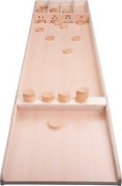 Longfield Shuffleboard Deluxe Advanced - Finish Légère - 200 cm - avec 30 Palets - Jeu de palets de compétition - Bonne Qualité