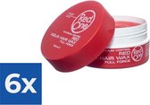 Red One Red Aqua Hair Wax - 150 ml - Voordeelverpakking 6 stuks