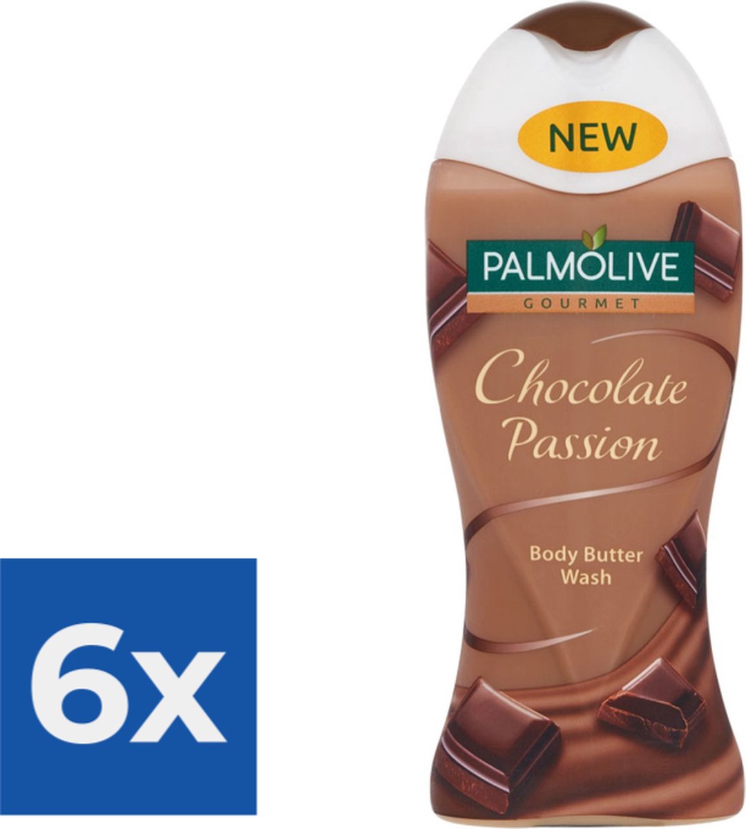 Goedkoopste Palmolive Douchegel - Chocolate Passion 250 ml - Voordeelverpakking 6 stuks