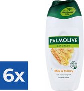 Palmolive Douchegel - Honing & Melk 250 ml - Voordeelverpakking 6 stuks