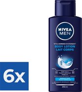 NIVEA MEN Vitaliserend - 250 ml - Body Lotion - Voordeelverpakking 6 stuks