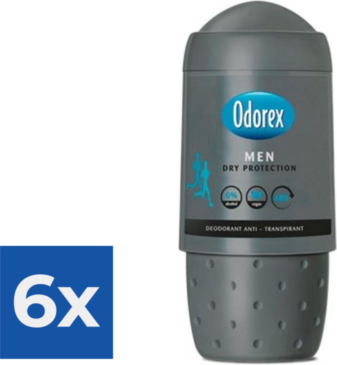 Goedkoopste Odorex Deo Roll-on Men - Dry Protection 50 ml - Voordeelverpakking 6 stuks
