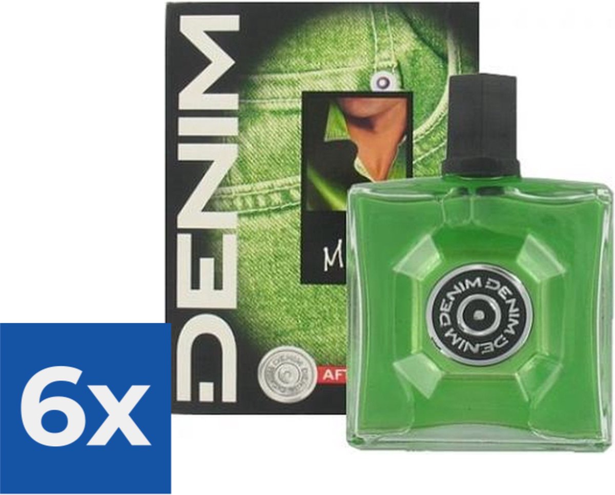 Denim Aftershave Men - Musk 100 ml - Voordeelverpakking 6 stuks