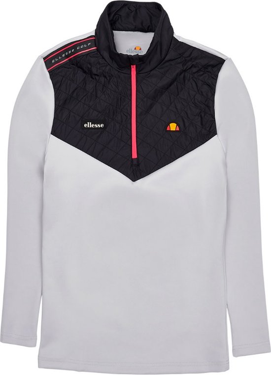 Ellesse Jetta 1/2 Zip Top - Zwart/ Grijs - Maat 54