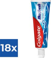 Colgate Tandpasta Max Fresh Cooling Crystals 75 ml - Voordeelverpakking 18 stuks