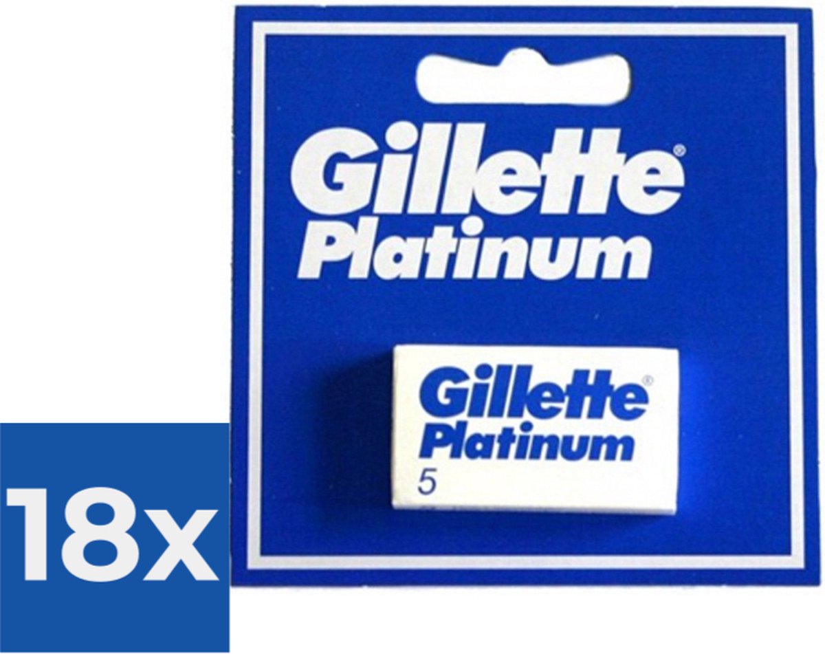 Gillette - GILLETTE PLATINUM 5 uds - Voordeelverpakking 18 stuks
