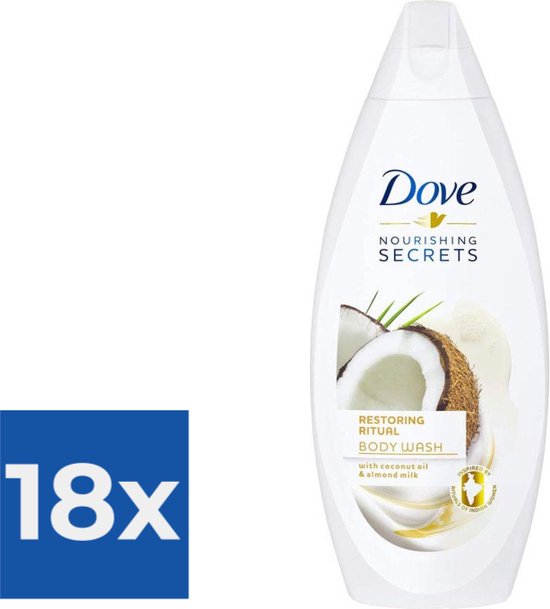 Dove Douchegel - Shower Nourishing Secrets Coconut+Almond 500ml - Voordeelverpakking 18 stuks