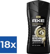 Axe Gold Temptation 3-in-1 Douchegel - 250 ml - Voordeelverpakking 18 stuks