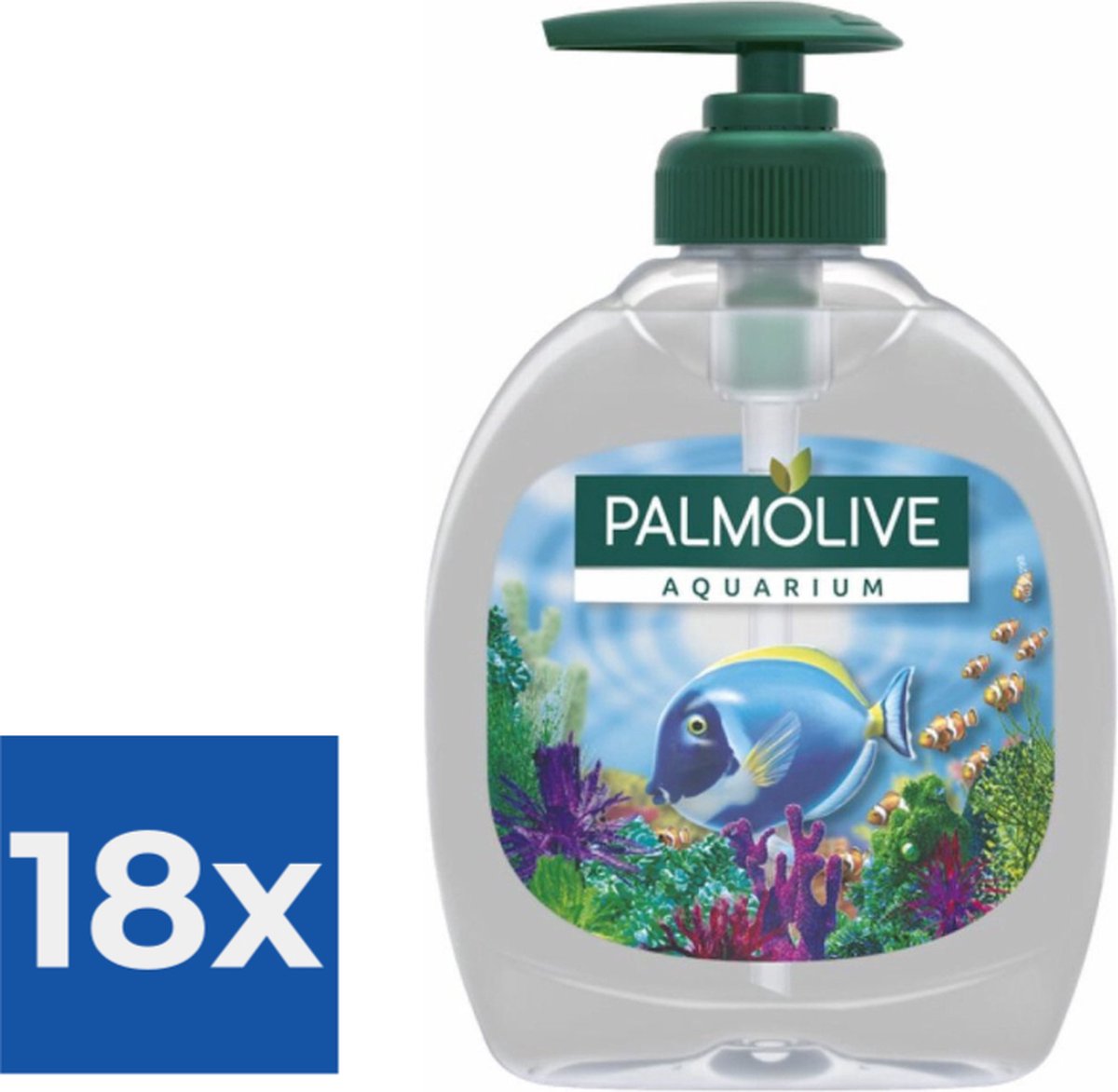 Goedkoopste Palmolive Aquarium Handzeep 300 ml - Voordeelverpakking 18 stuks